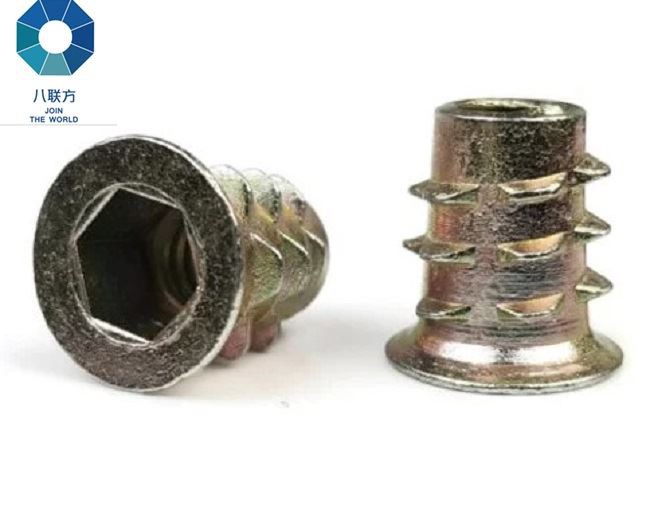 MECRIC ZINC FLANGE HEX DRIVE DRINED INSERTS